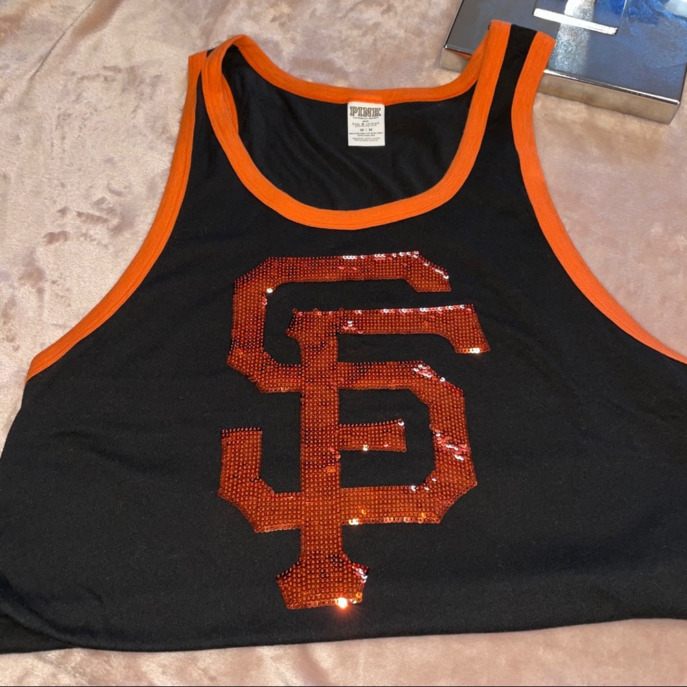 Pink Bling Sequined  Tank Top size M - Picture 3 of 5